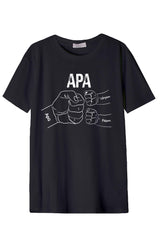 Férfi nyomott mintás rövidujjú pamut póló