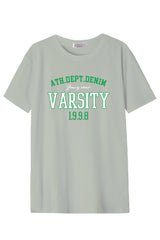 Férfi nyomott mintás rövidujjú pamut póló