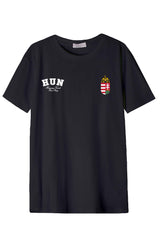 Férfi nyomott mintás rövidujjú pamut póló