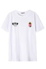 Férfi nyomott mintás rövidujjú pamut póló