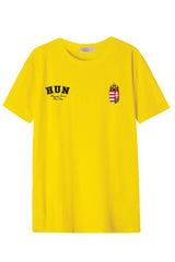 Férfi nyomott mintás rövidujjú pamut póló