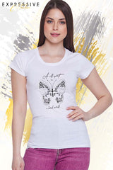 Nyomott mintás női póló