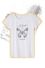 Nyomott mintás női póló