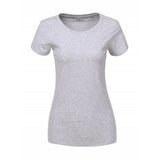 Női basic kereknyakú póló - szürke - GloStory HU