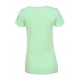 Női basic V-nyakú póló - Világoszöld - GloStory HU
