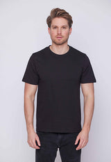 3 db FÉRFI basic pamut póló szett - Fekete-piros-szürke