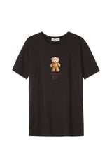 Férfi nyomott mintás rövidujjú pamut póló