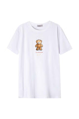 Férfi nyomott mintás rövidujjú pamut póló