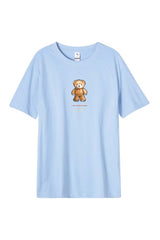 Férfi nyomott mintás rövidujjú pamut póló