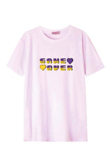 Férfi nyomott mintás rövidujjú pamut póló