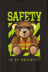 Férfi nyomott mintás rövidujjú pamut póló