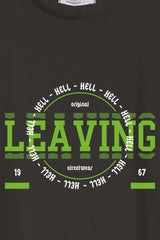 Férfi nyomott mintás rövidujjú pamut póló