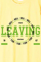 Férfi nyomott mintás rövidujjú pamut póló