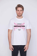 Férfi nyomott mintás rövidujjú pamut póló