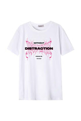 Férfi nyomott mintás rövidujjú pamut póló