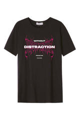 Férfi nyomott mintás rövidujjú pamut póló