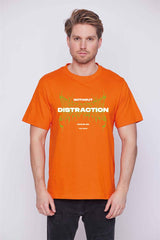 Férfi nyomott mintás rövidujjú pamut póló