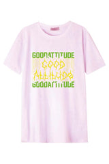 Férfi nyomott mintás rövidujjú pamut póló