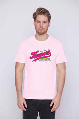 Férfi nyomott mintás rövidujjú pamut póló