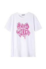 Férfi nyomott mintás rövidujjú pamut póló