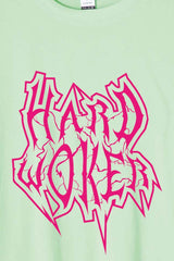 Férfi nyomott mintás rövidujjú pamut póló