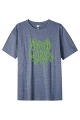 Férfi nyomott mintás rövidujjú pamut póló