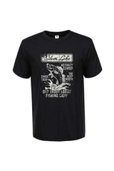 Férfi nyomott mintás rövidujjú pamut póló