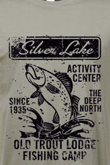 Férfi nyomott mintás rövidujjú pamut póló