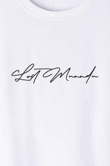 Férfi nyomott mintás rövidujjú pamut póló