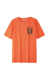 Férfi nyomott mintás rövidujjú pamut póló