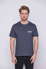 Férfi nyomott mintás rövidujjú pamut póló