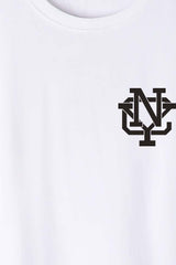 Férfi nyomott mintás rövidujjú pamut póló