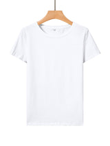 Női basic kereknyakú póló -fehér/fekete