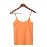 Női basic pamut spagettipántos top - Barack - GloStory HU