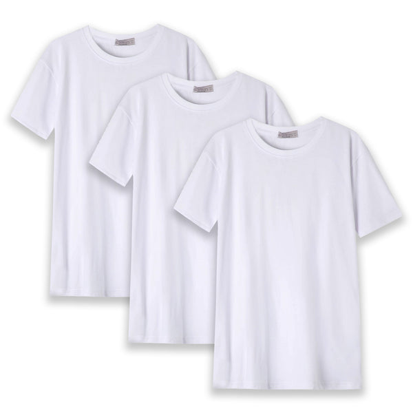 5 db FÉRFI basic pamut póló szett - Fehér - GloStory HU