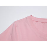 Női basic kereknyakú póló - rózsaszín - GloStory HU