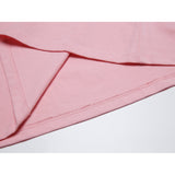 Női basic kereknyakú póló - rózsaszín - GloStory HU