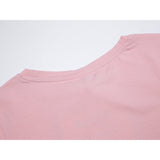 Női basic kereknyakú póló - rózsaszín - GloStory HU