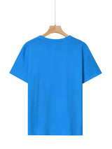 Női basic kereknyakú póló -kék