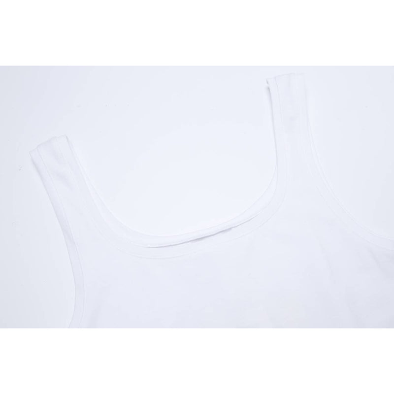Női basic pamut top - Fehér - GloStory HU