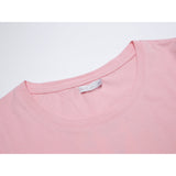 Női basic kereknyakú póló - rózsaszín - GloStory HU